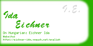 ida eichner business card